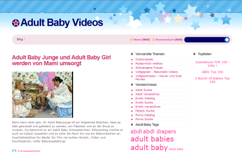 Adult erziehung baby zum Windel Wunderland